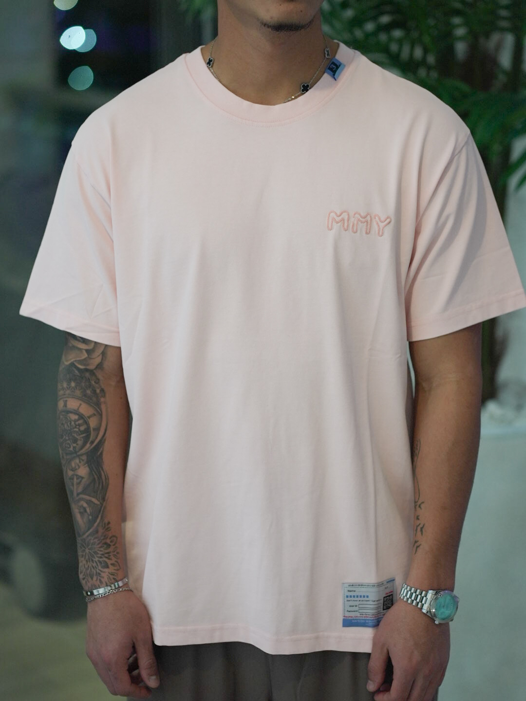 maison mihara yasuhiro pink t shirt – תמונה 4