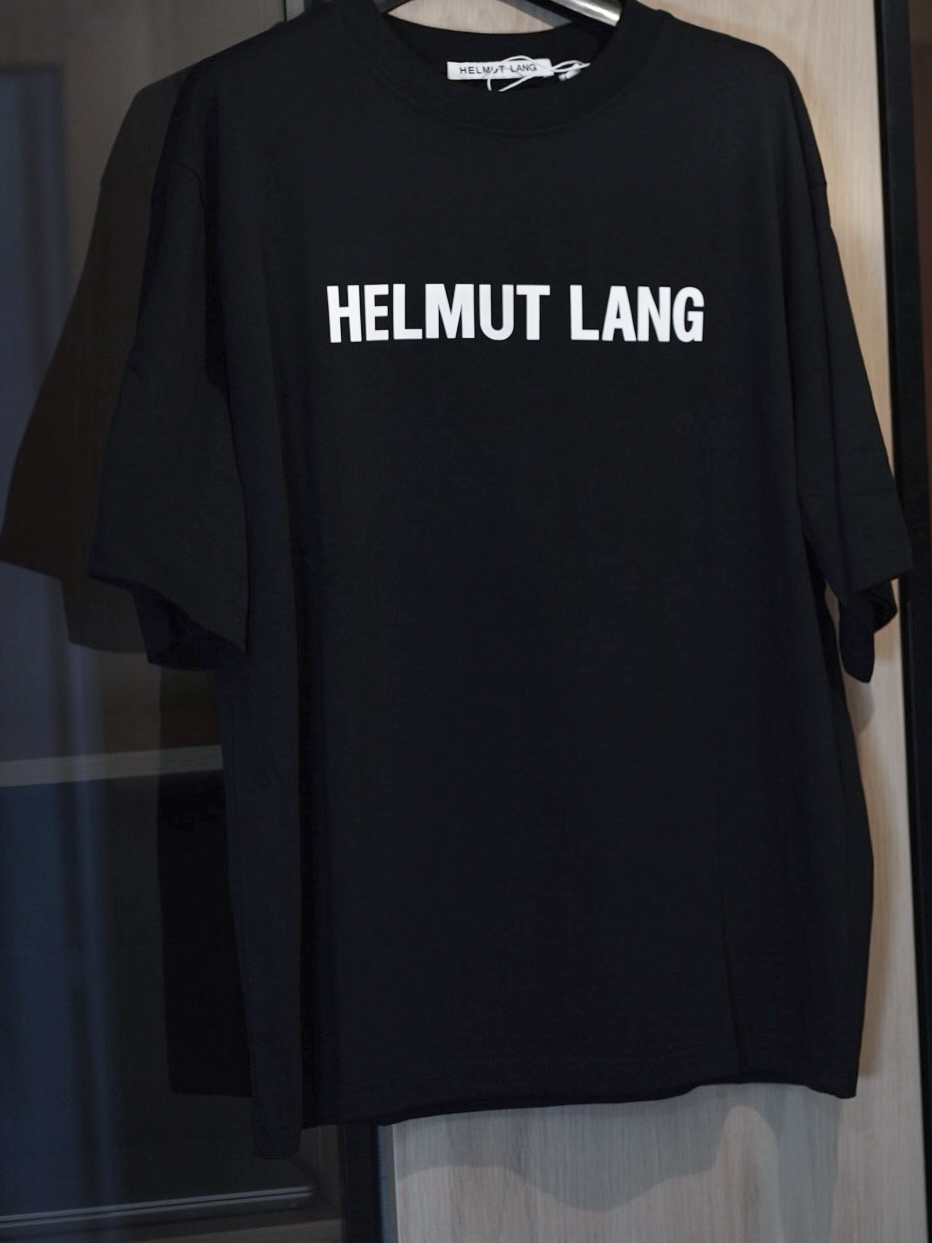 Helmut Lang Black Core Logo T-Shirt – תמונה 2