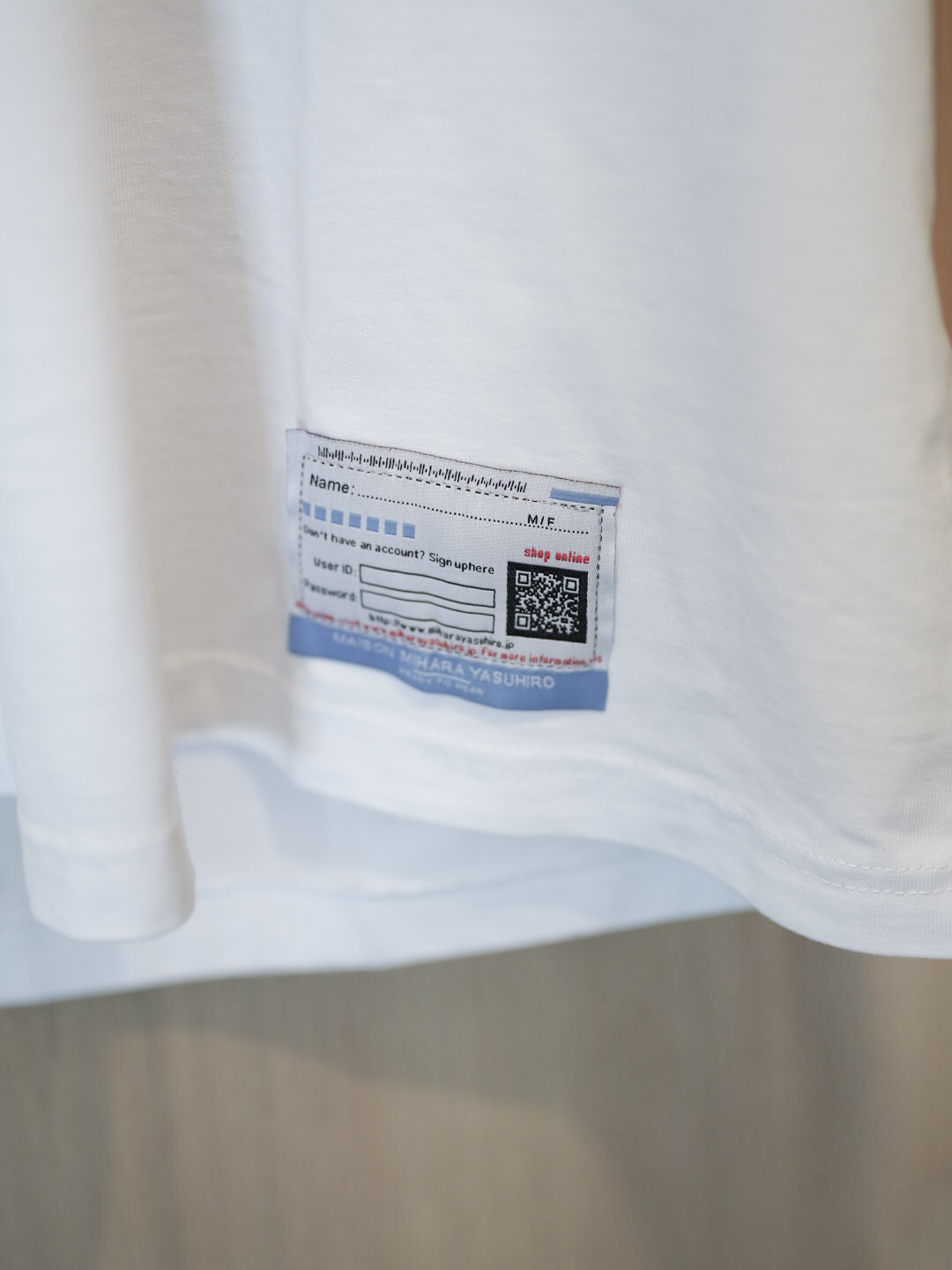maison mihara yasuhiro white t shirt – תמונה 3